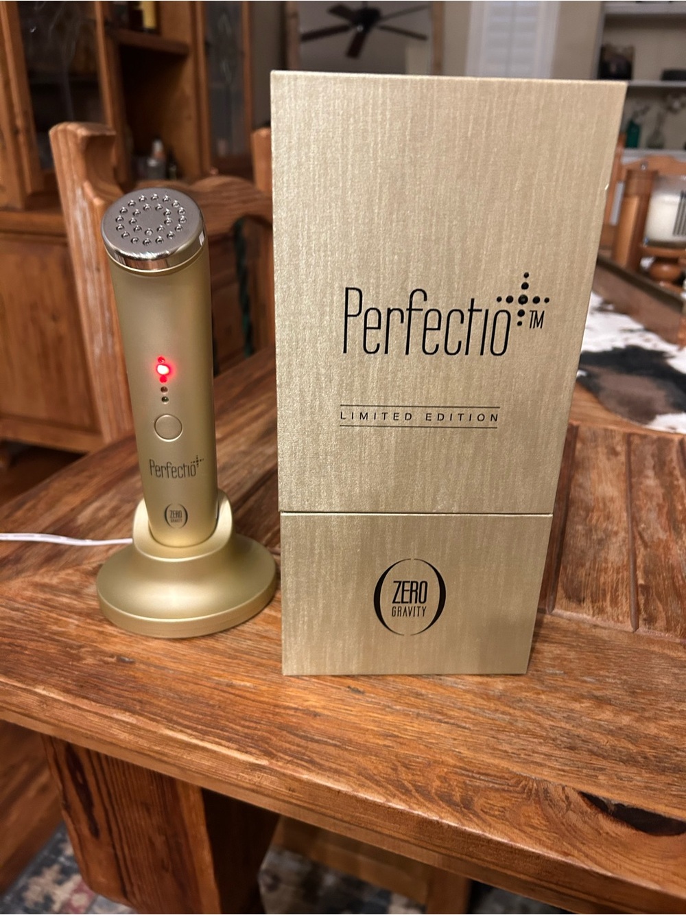 Perfectio Zero Gravity Limited Edition Facial Device in Metallic Gold